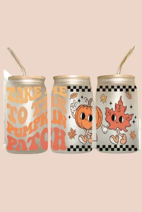 Take me to the Pumpkin Patch 16oz Libbey Glass Tumbler