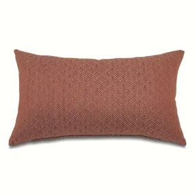 Terra Cotta Mid Century Lumbar Pillow Cover 15x26