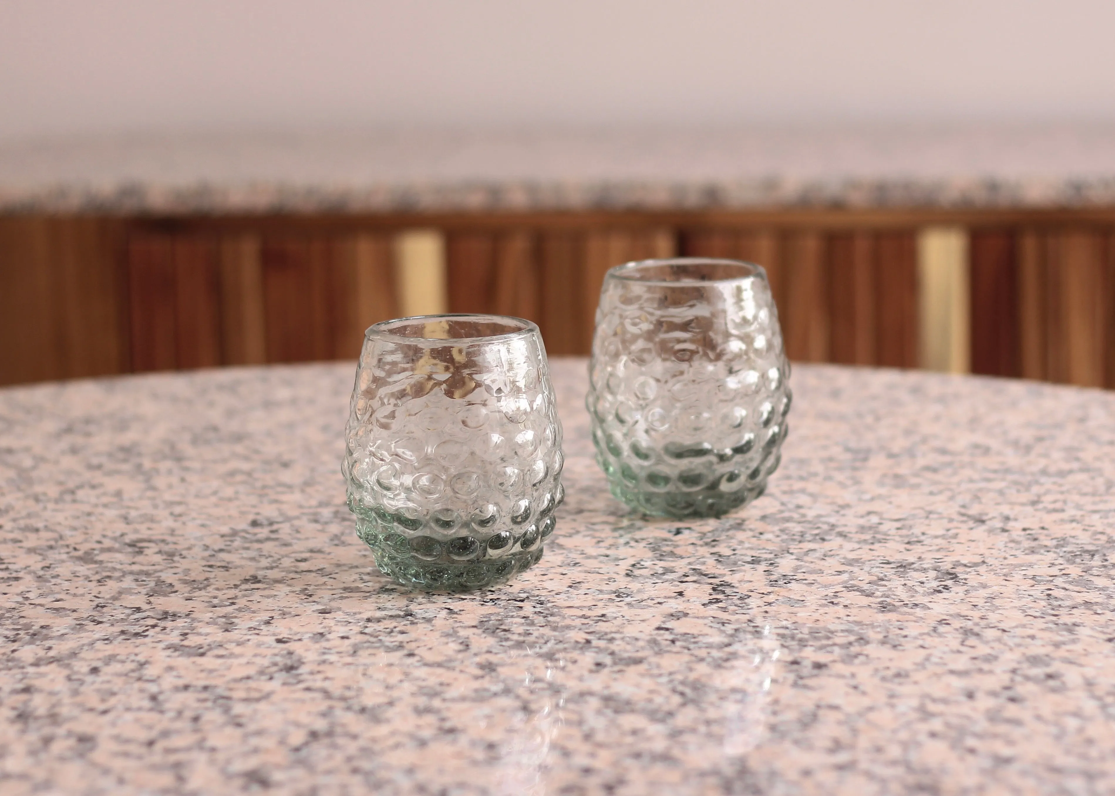 Textured Glass Tumbler