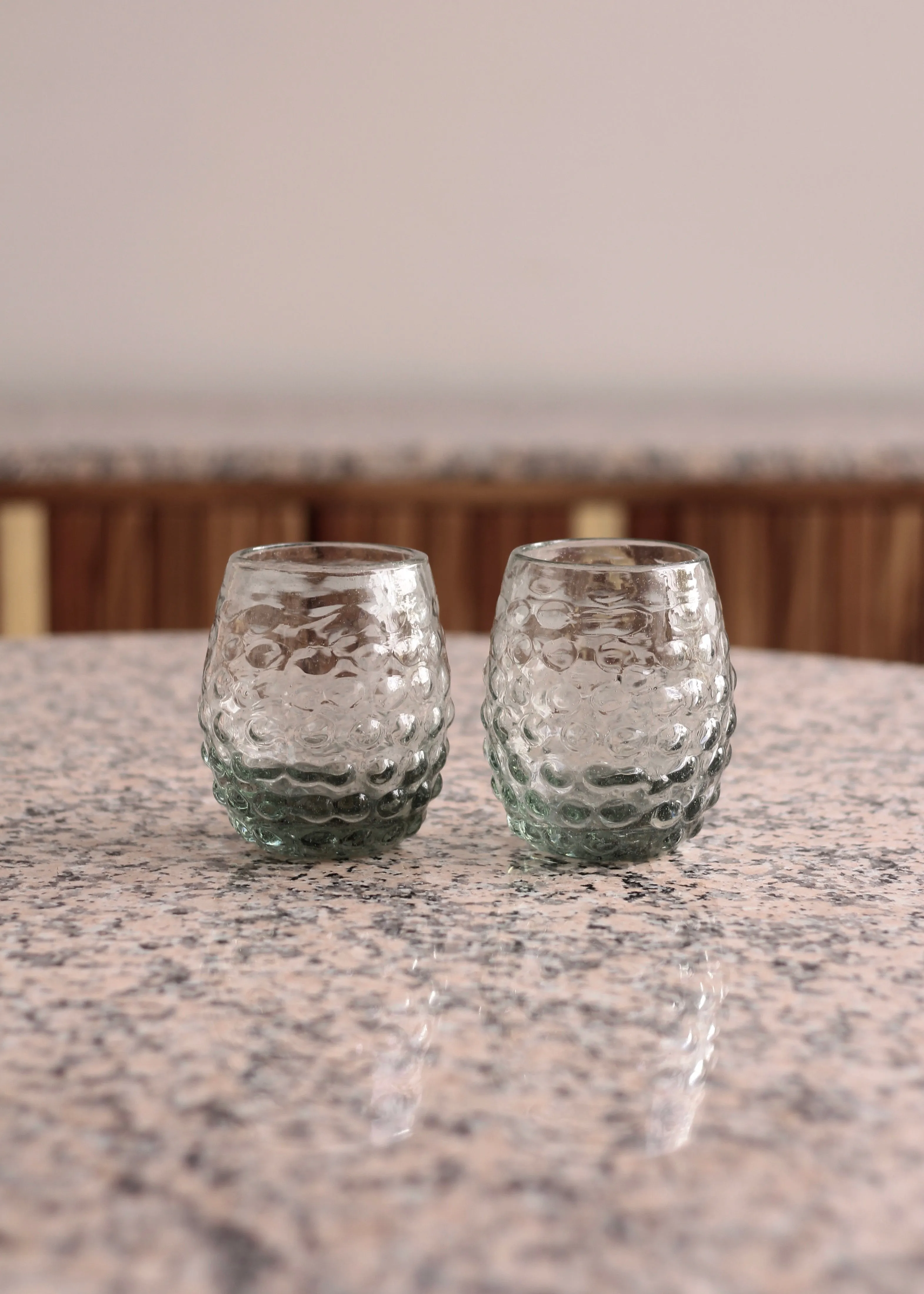 Textured Glass Tumbler