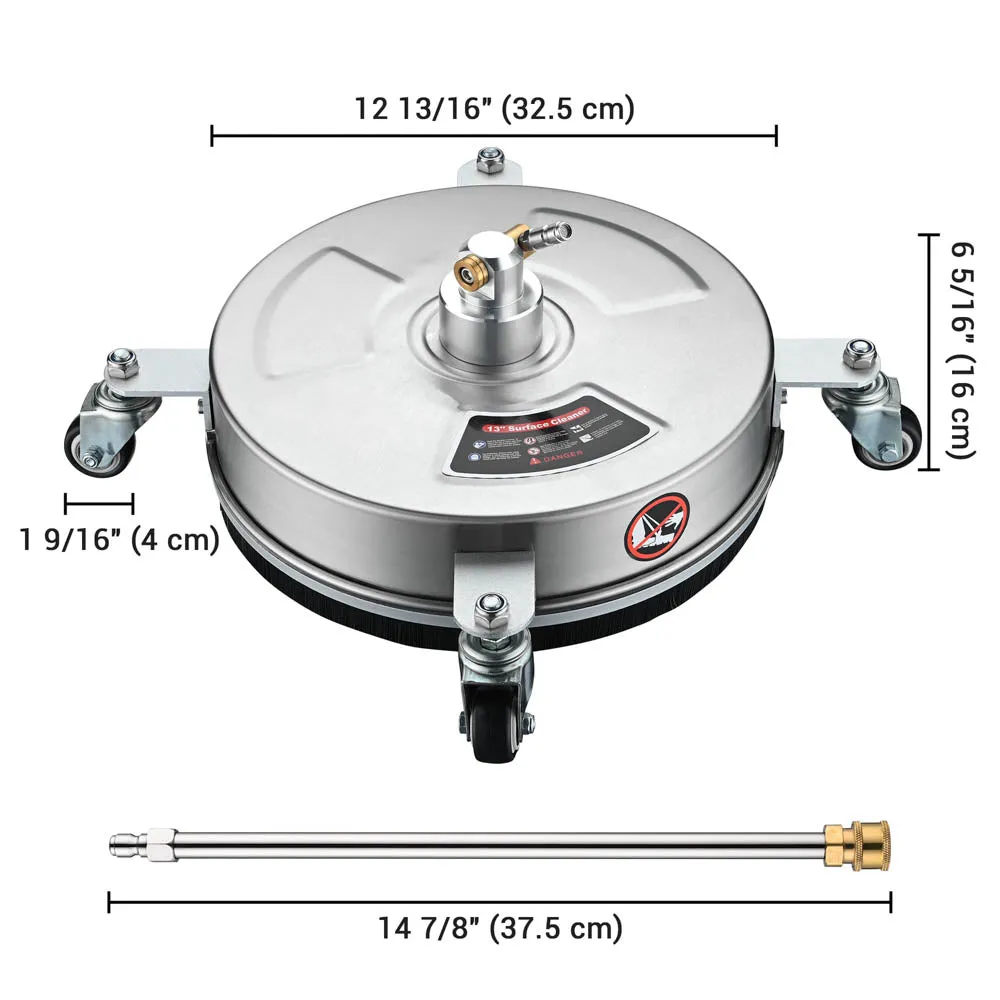 TheLAShop 13in Pressure Washer Scrubber Attachment 4000PSI