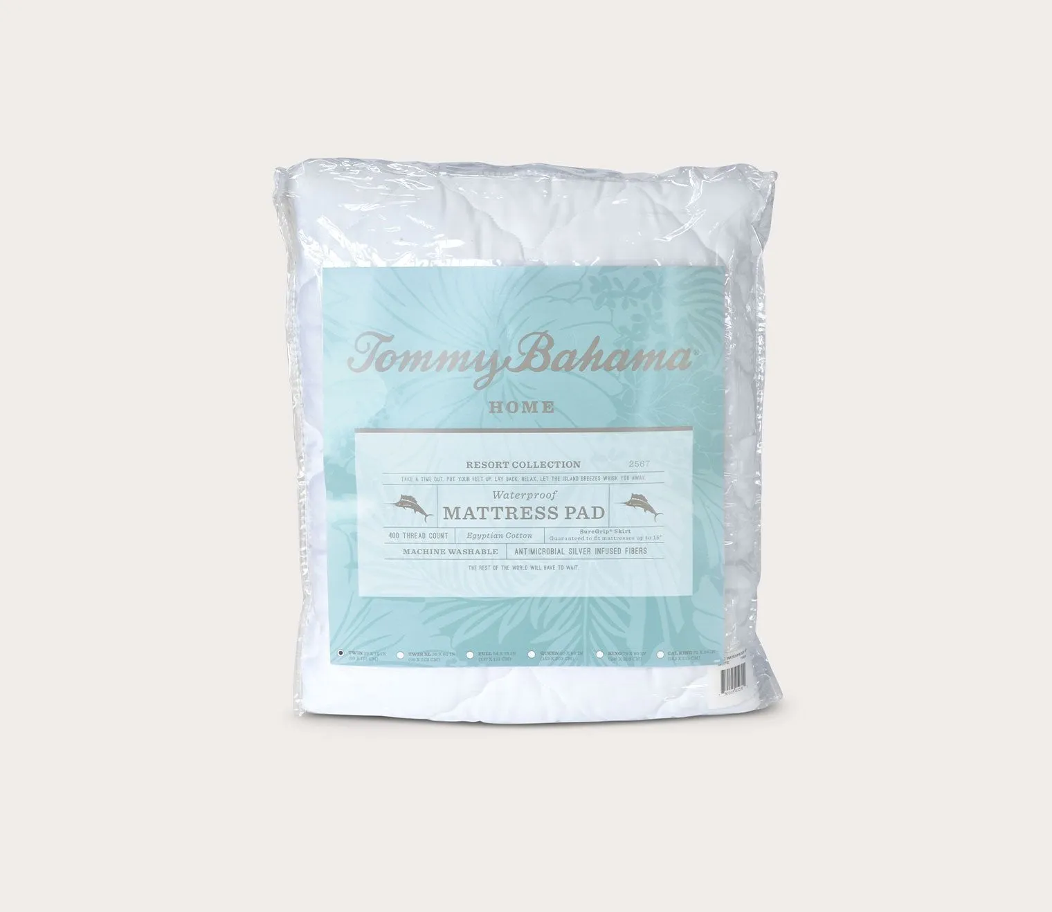 Tommy Bahama Triple Protection Mattress Pad