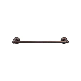 Top Knobs ED10ORBA Edwardian Bath Towel Bar 30 In. Single - Beaded Bplate Oil Rubbed Bronze