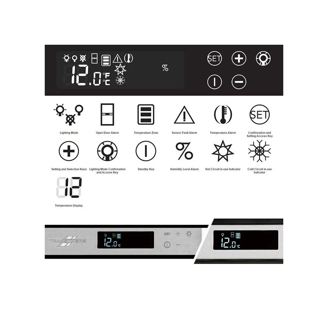 Transtherm Double Ermitage Glass & Black