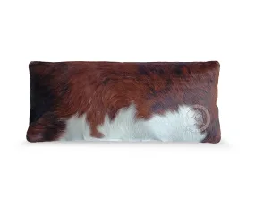 Tricolor Cowhide Pillow Cover, 7" x 15"