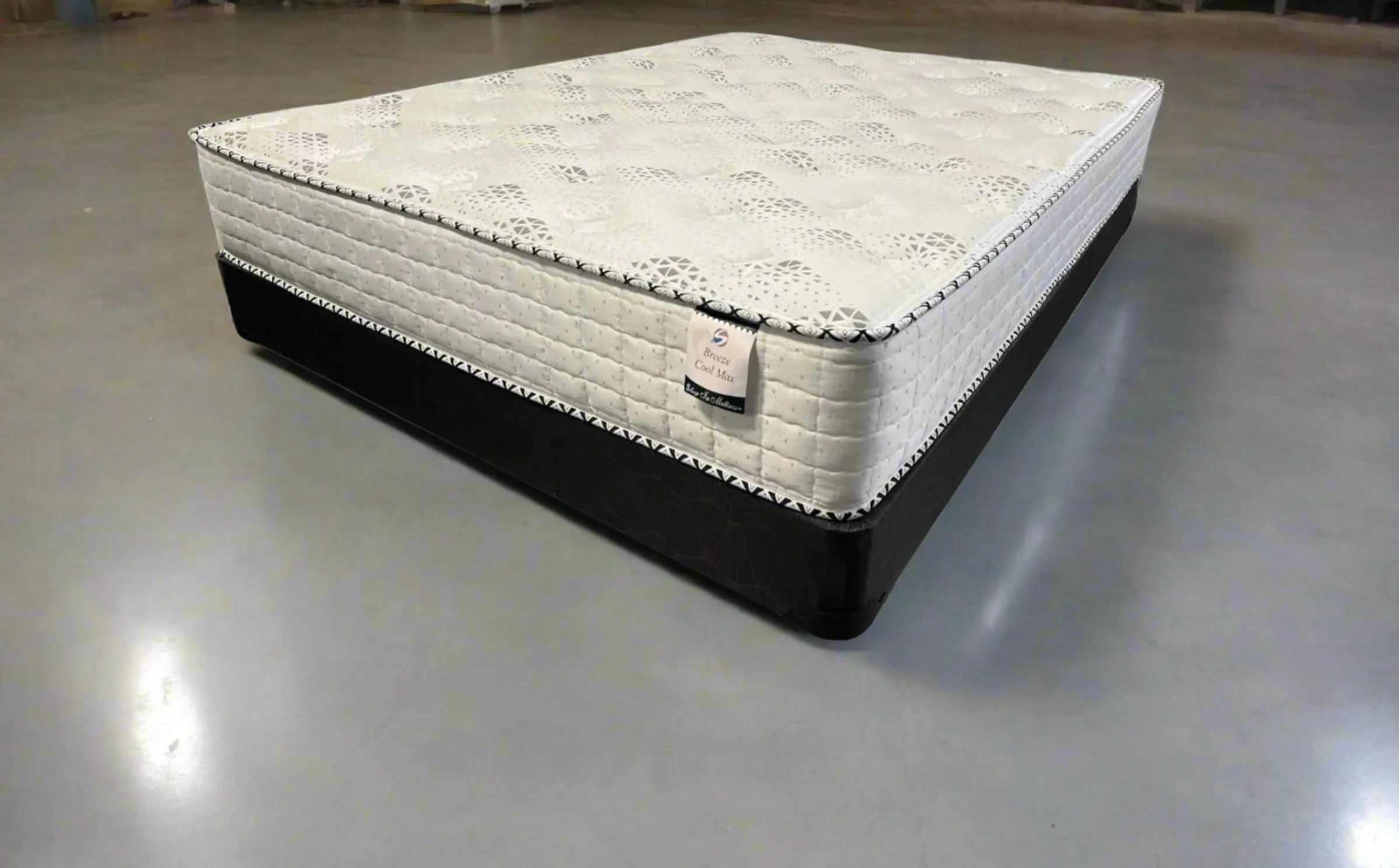 Twin Size Cool Breeze 10" Pocket Coil Cooling Tight Top Medium Firm Mattress