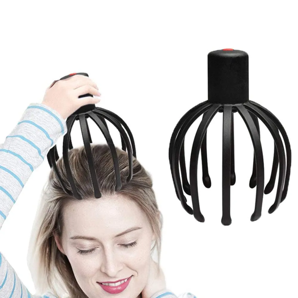 USB Charging Electric Octopus Claw Head and Scalp Massager