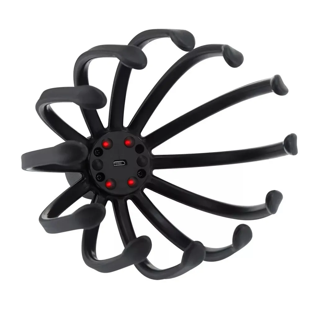 USB Charging Electric Octopus Claw Head and Scalp Massager