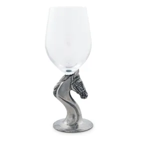 Vagabond House Horse Head Wine Glass