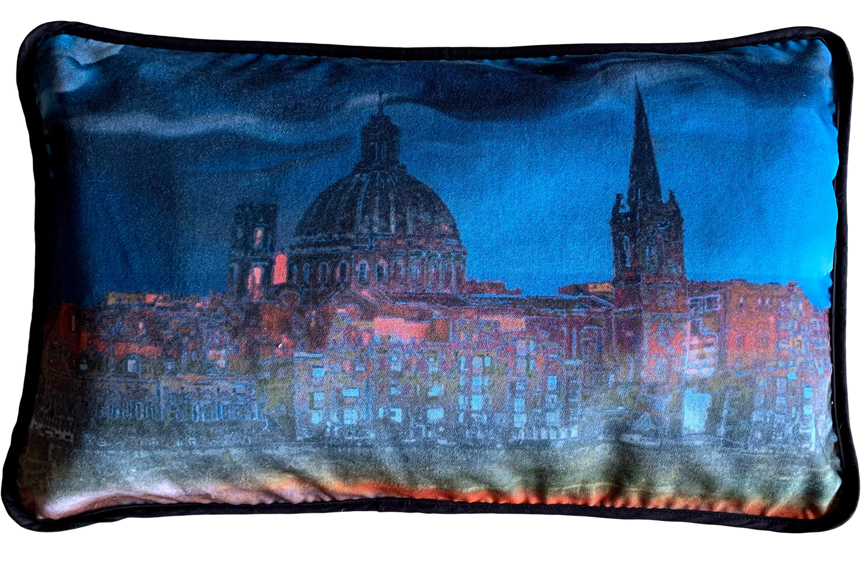 Valletta Skyline Rectangular Cushion Cover