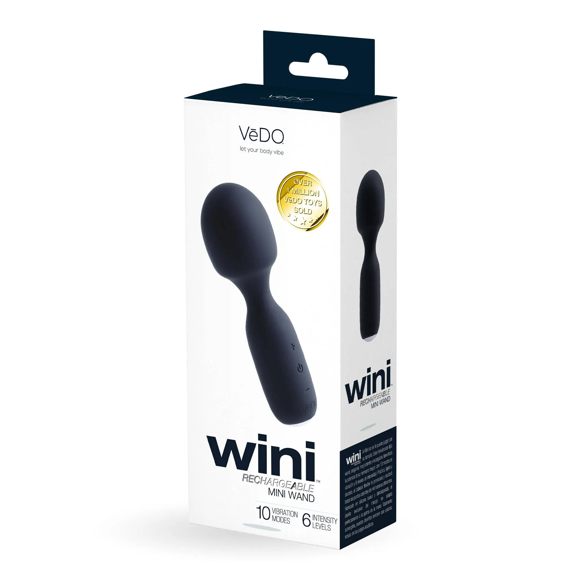 VeDO WINI Rechargeable Mini Wand - Just Black