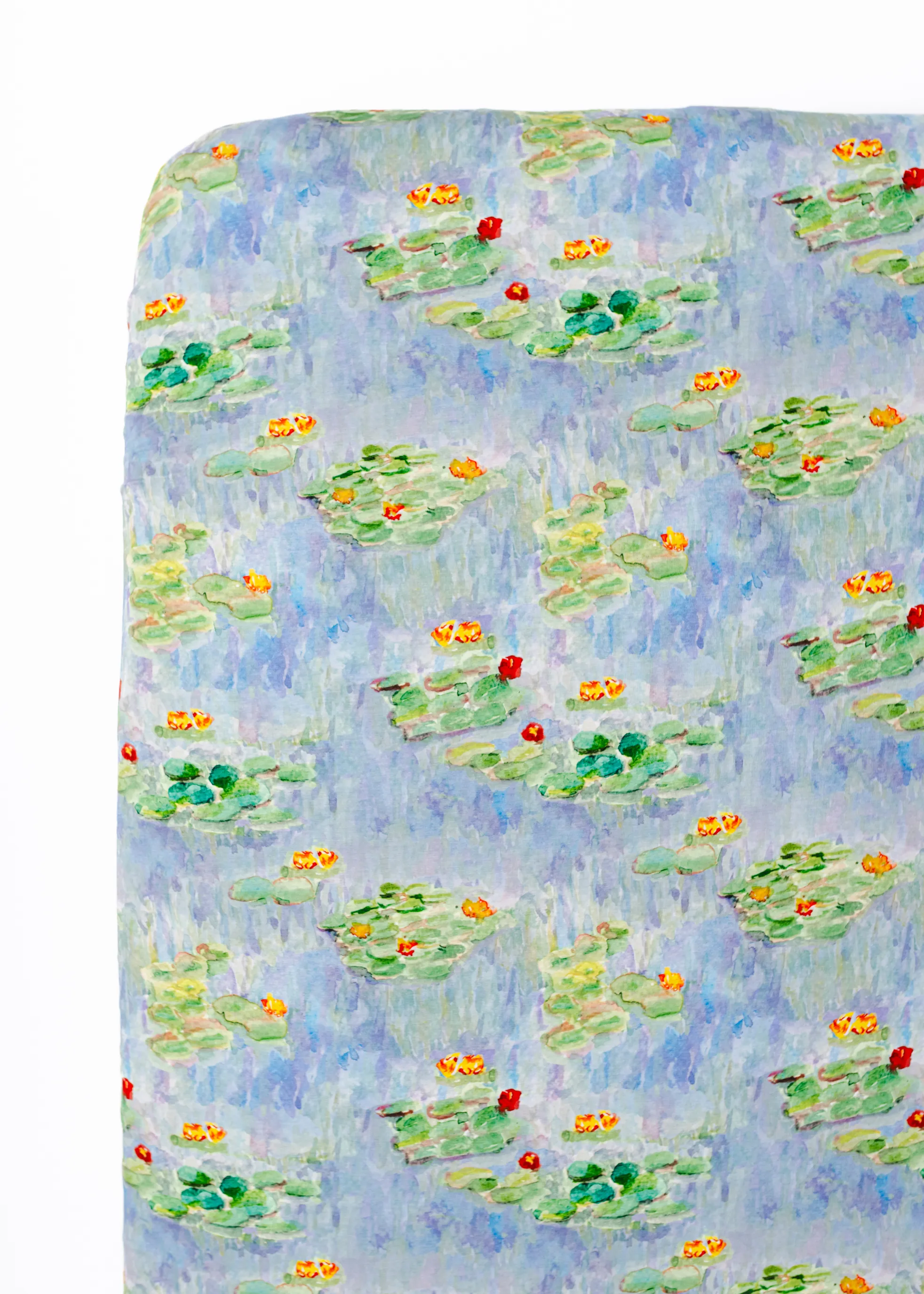 Water Lilies Bamboo Crib Sheet