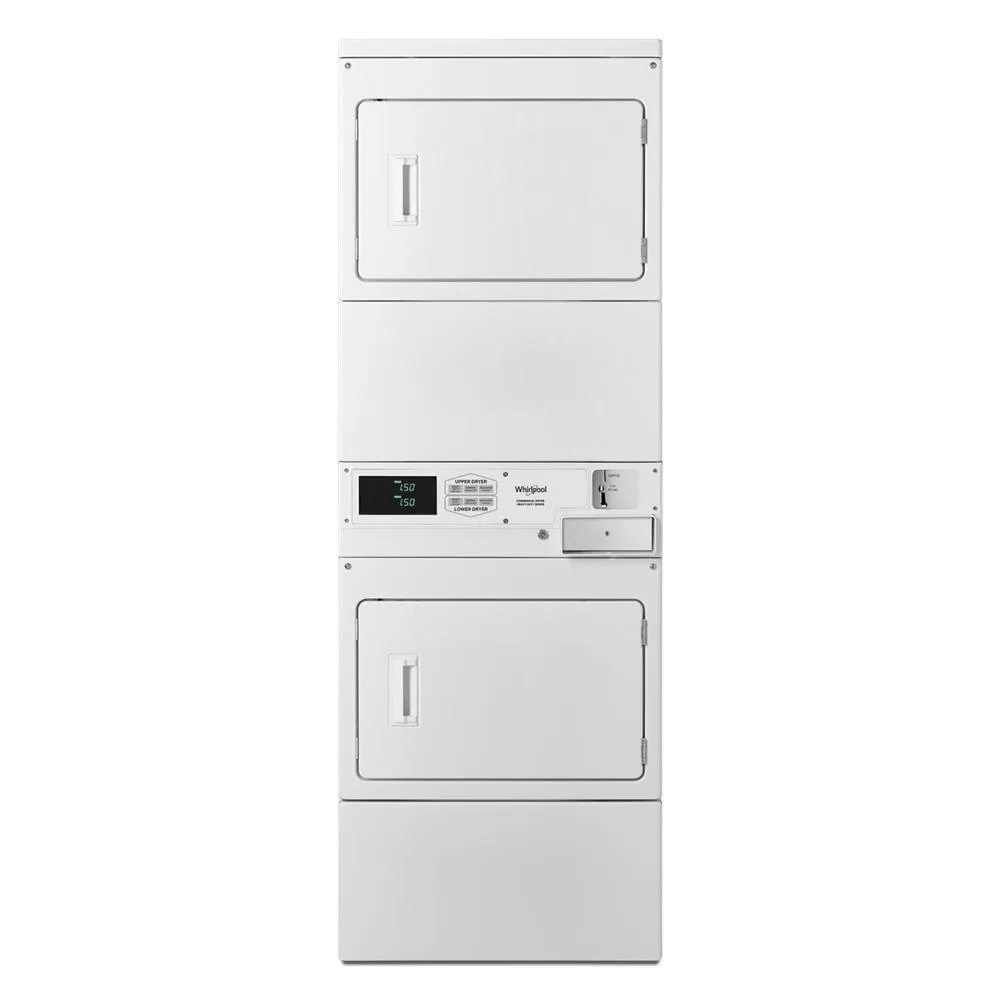 Whirlpool CESP2958JQ Commercial Electric Stack Dryer with Factory-Installed Coin Drop and Coin Box