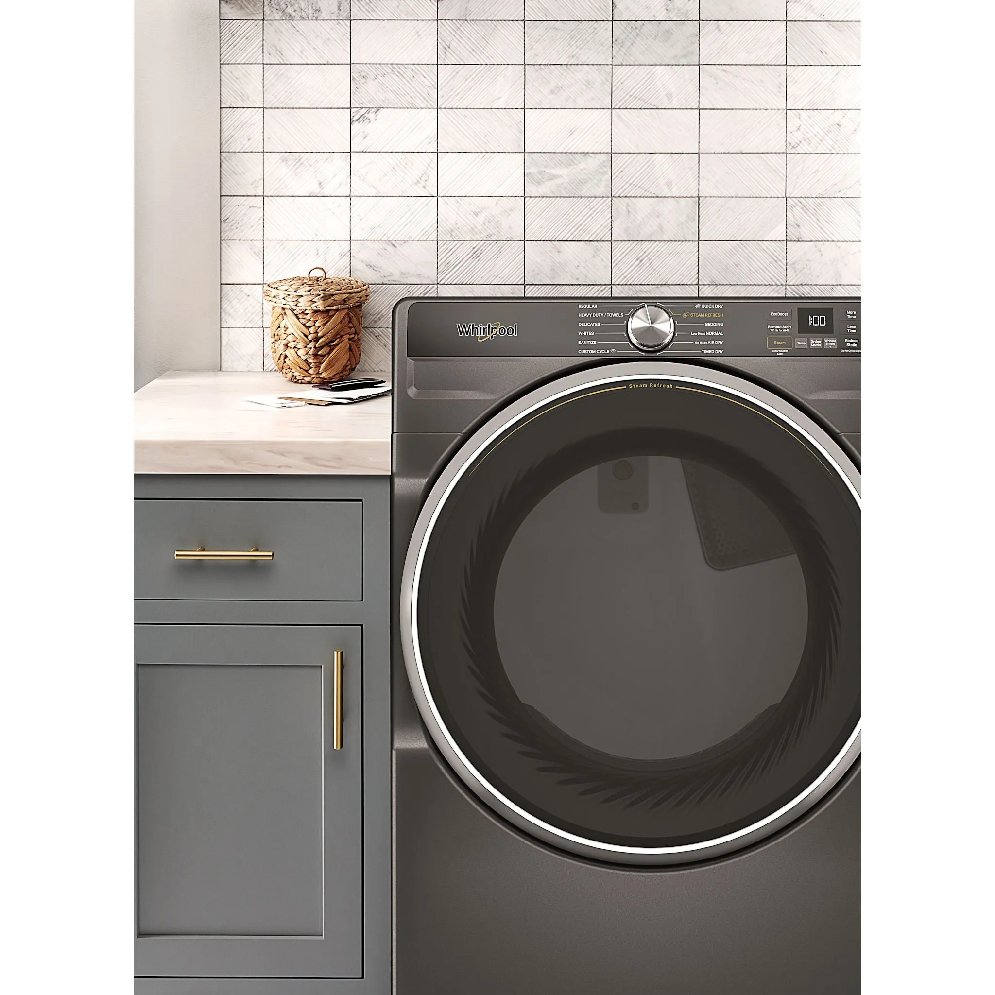 Whirlpool Front Load Dryer (WGD6720RU) - Volcano Black