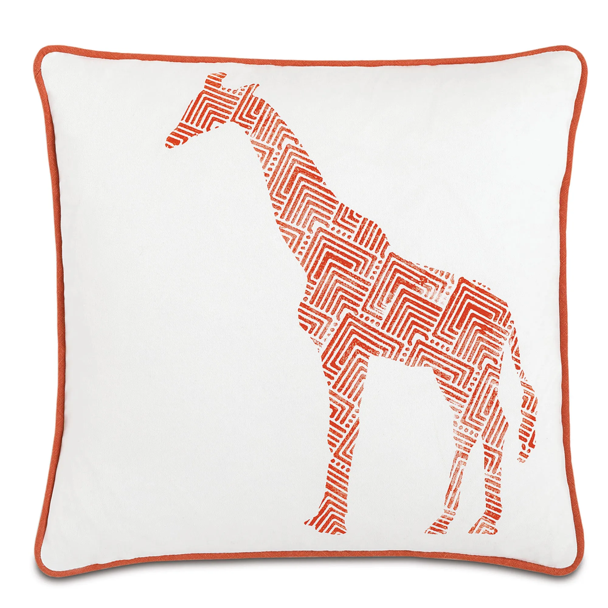 Wild Things Genteel Giraffe Throw Pillow Cover 18x18