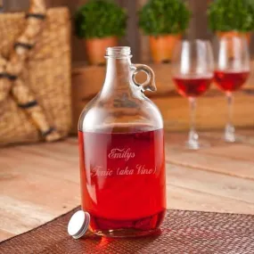 Wine Personalized Jug Set (2 Wine Glasses)