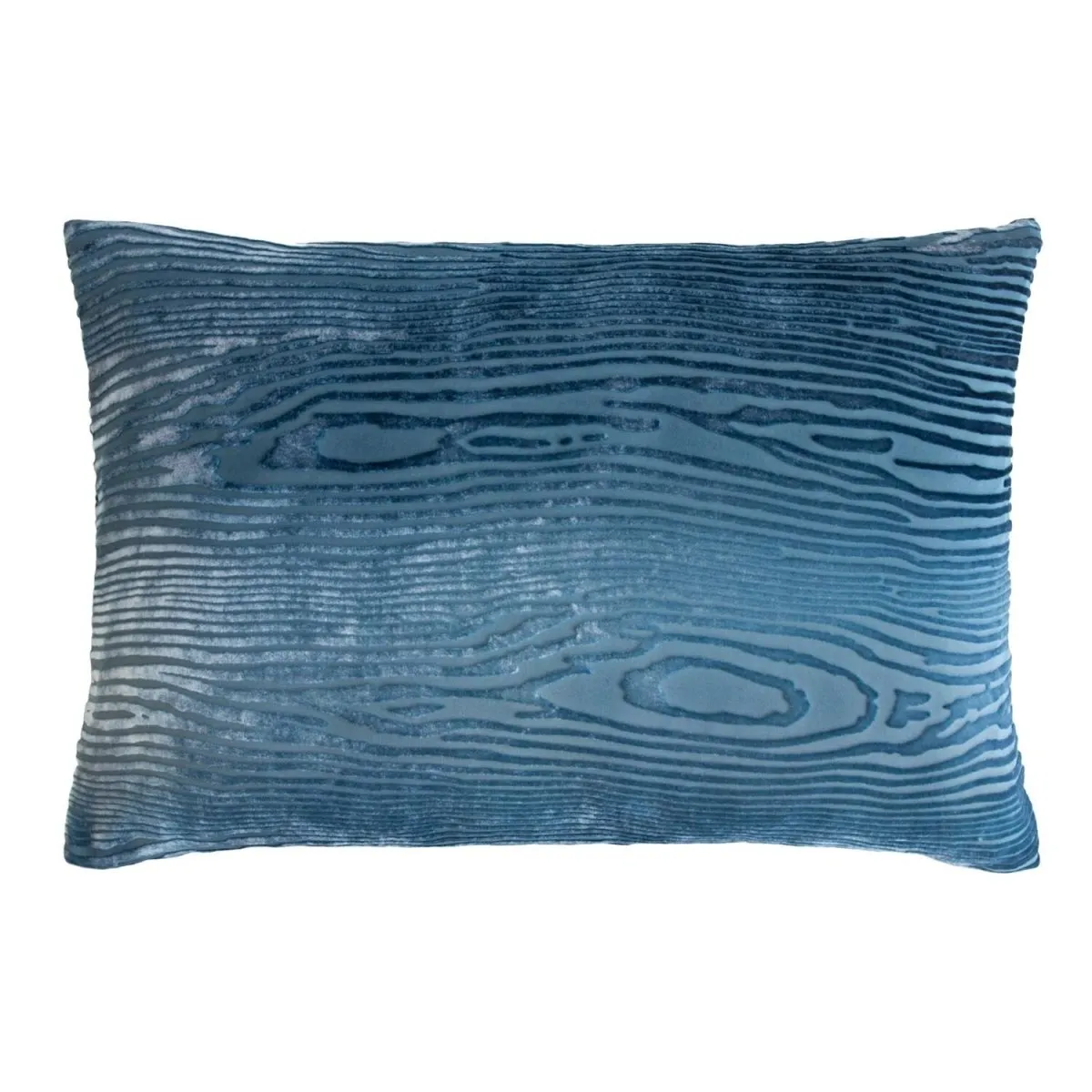 Woodgrain Velvet Denim Pillows by Kevin O’Brien Studio