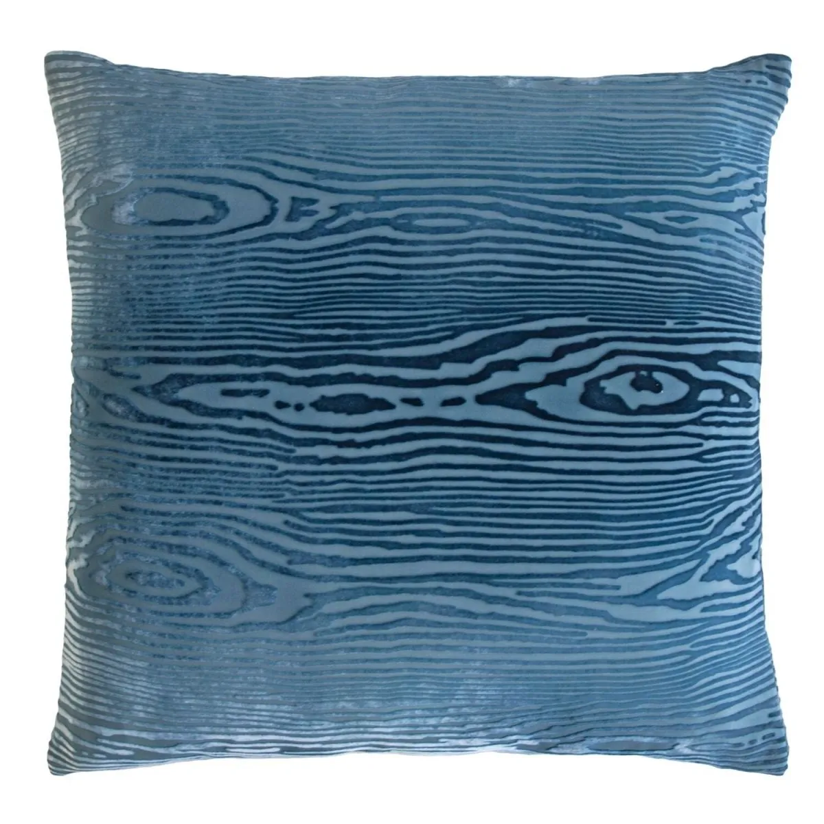 Woodgrain Velvet Denim Pillows by Kevin O’Brien Studio