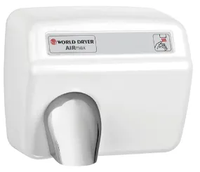 WORLD DRYER® DXM548-974 AirMax™ Series Hand Dryer - White Epoxy on Steel Automatic (50 Hz - NOT for use in North America)