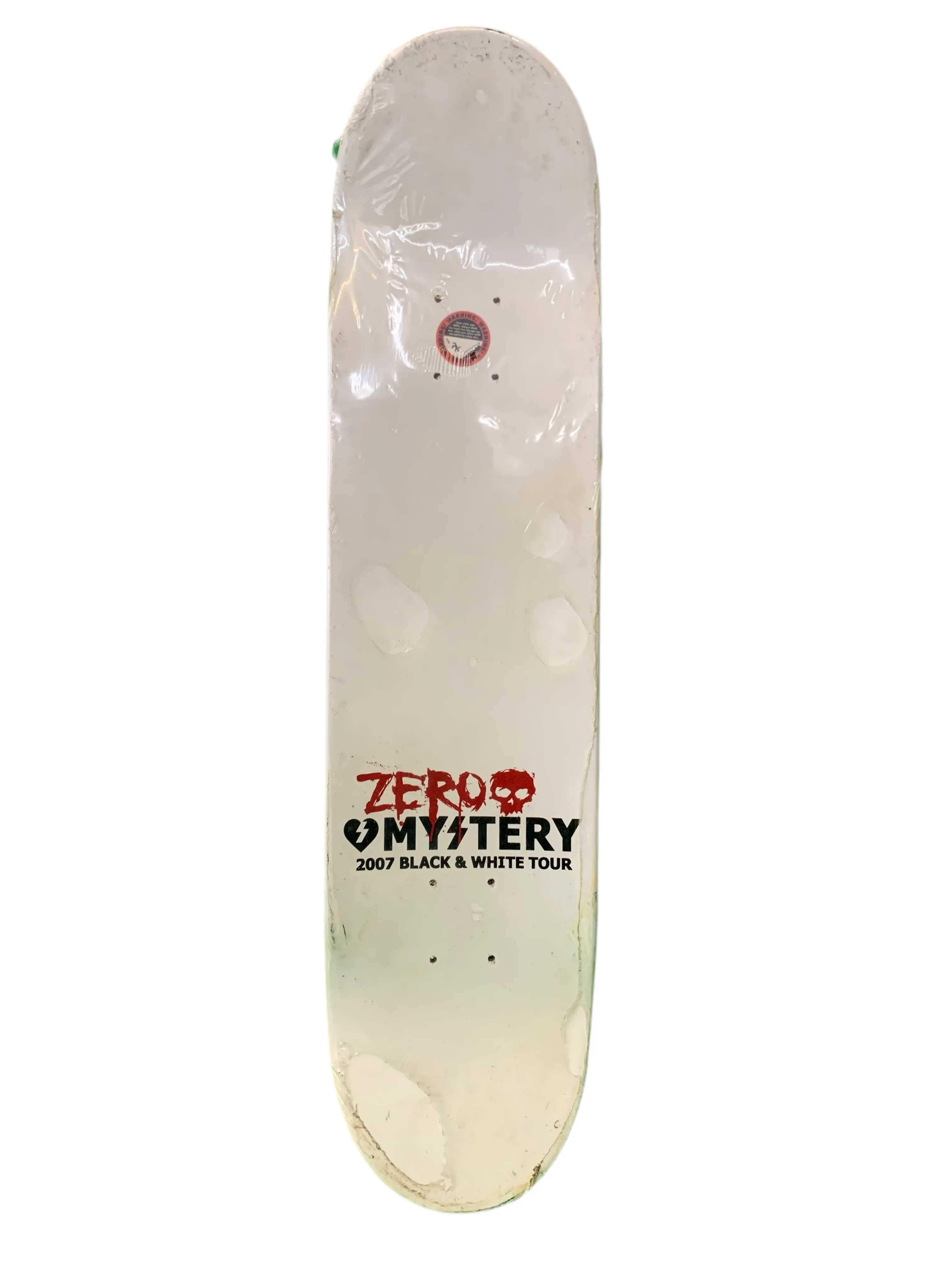 Zero x Mystery 2007 Black & White Tour Autographed Entire Team 7.75" Classic Skateboard Deck